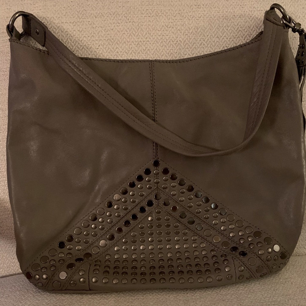 Sak shoulderbag — grey studded